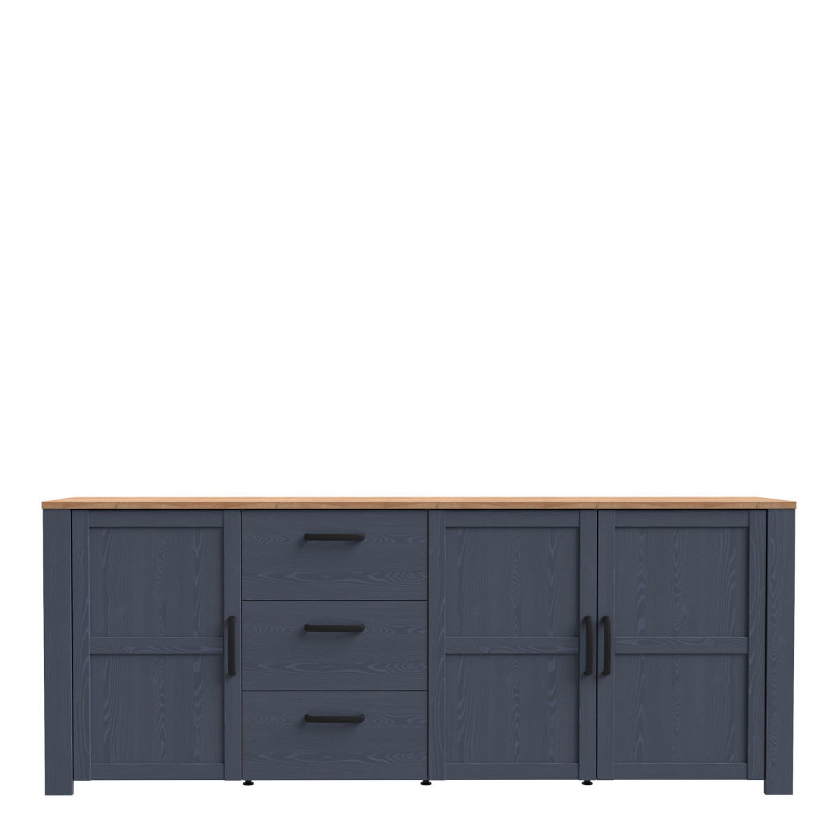 Bohol Large Sideboard in Riviera Oak and Navy